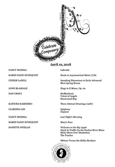 Composers' Corner Program'